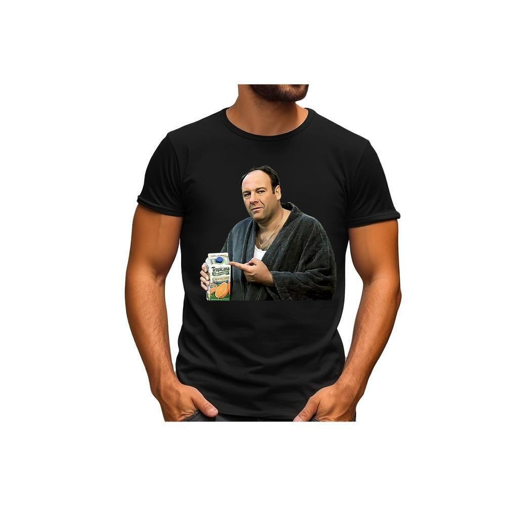 Tony Soprano Some Pulp Orange Juice T Shirt Sopranos Tv Show Fan Gift Tee